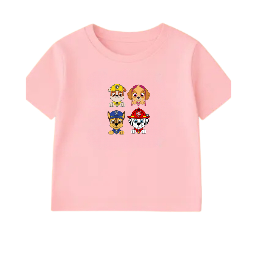 Camiseta Infantil Slim Básica Versátil Club Paw Patrol