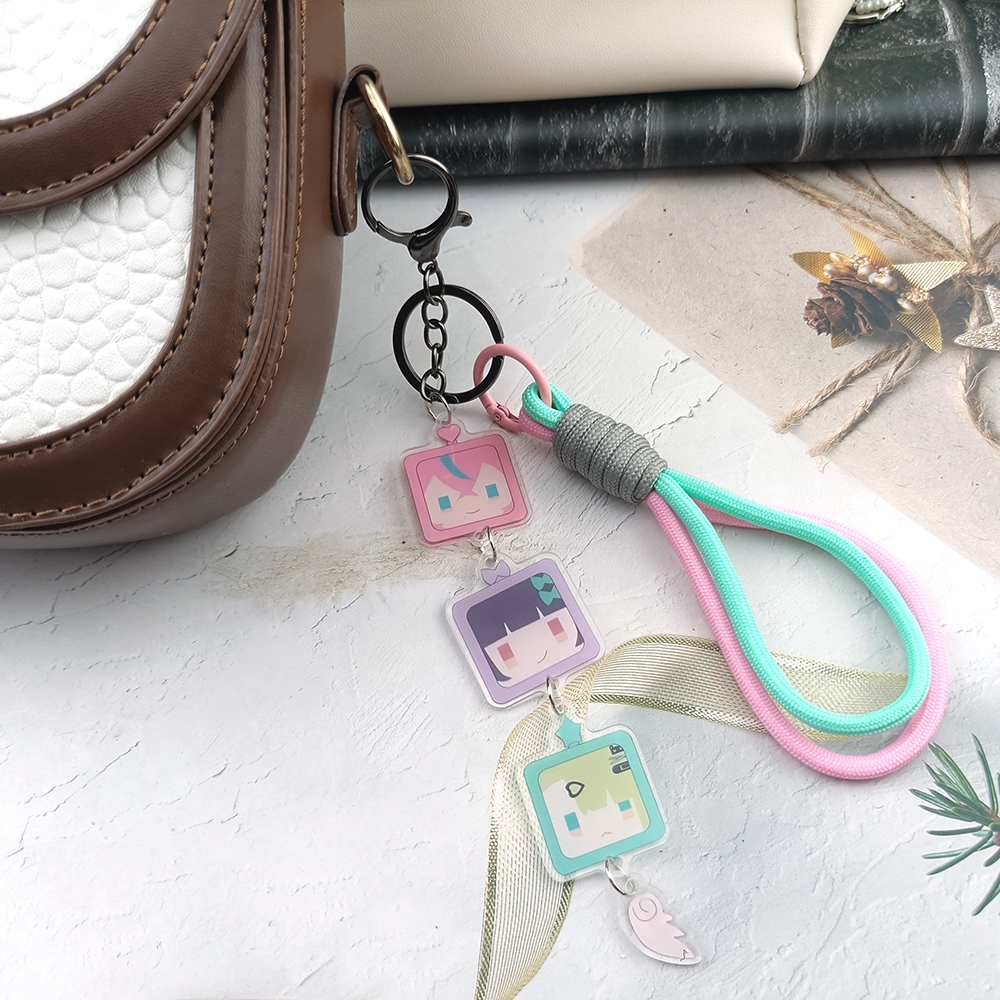 Jogo Zenless Zona Zero Anjos Da Delírio Sunna Aria Nangong Uha Cosplay Chaveiro Acrílico Saco Acessório Prop