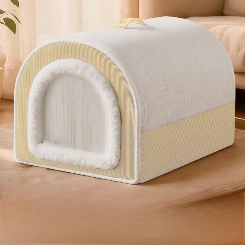 Maca de gato quatro estações Universal Semi-fechada dormir mantendo quente escondendo estilo segurança casa maca de gato