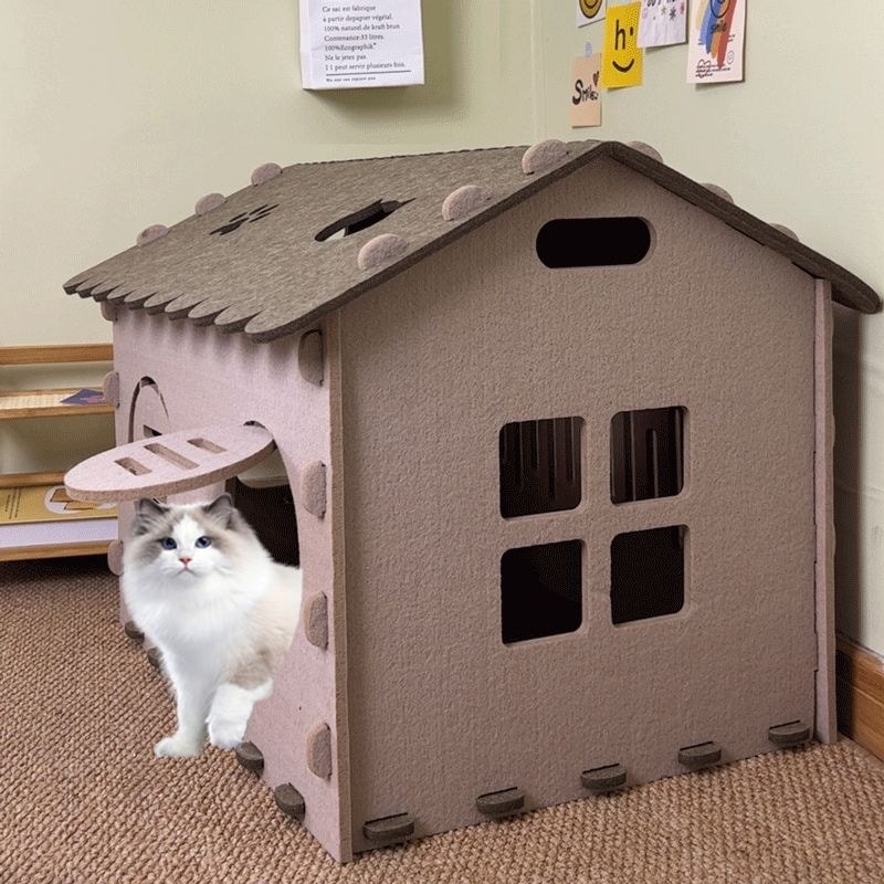 Maca para gatos Four Seasons Tenda Universal Céu grande Escondendo casa Sala de parto