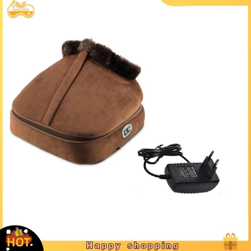 Jellyfish5eu Plug Botas De Massagem Aquecidas Aquecedor De Pés Inverno Alto Top Interior Casa Elétrica Sapatos Sistema D