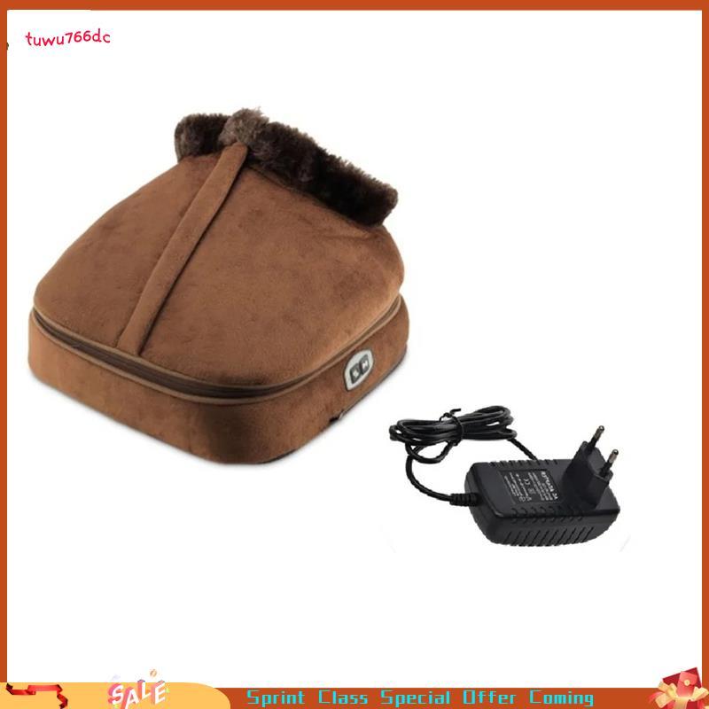 [Entrega Rápida BR] Sapatos De Massagem Aquecidos Com Plugue Ue Aquecedor De Pés Botas Aquecidas Inverno De Cano Alto In