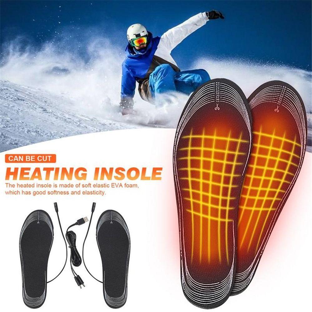 Palmilhas De Sapato Aquecidas Unissex Elétricas Acessórios De Inverno Almofada De Meia Quente Recarregável U