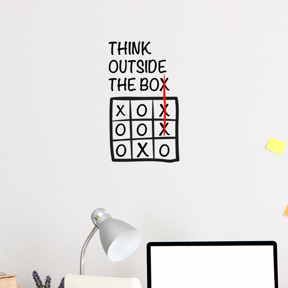 Adesivo de Parede Think Outside The Box