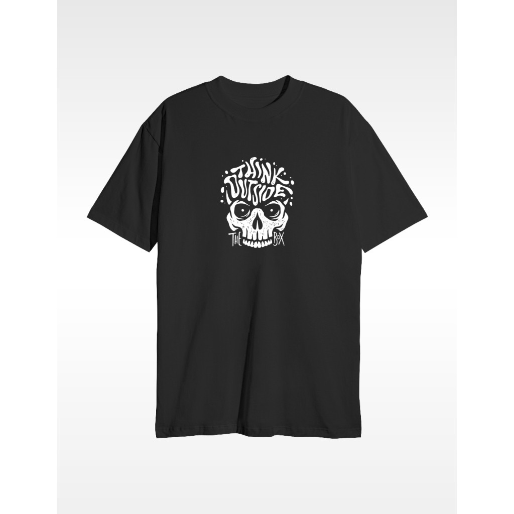 [Camiseta Premium em Algodão Puro]GXG Camiseta Streetwear Oversized 100% Algodão Think Outside the Box