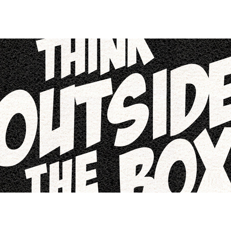 Tapete capacho think outside the box 60x40