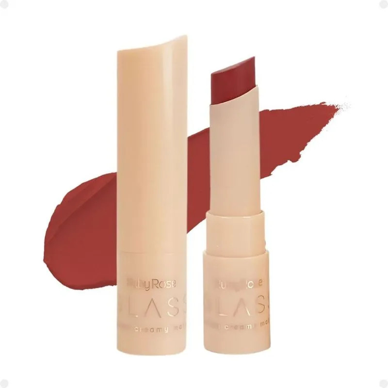Batom Creamy Matte Glass Tom GL06 Ruby Rose