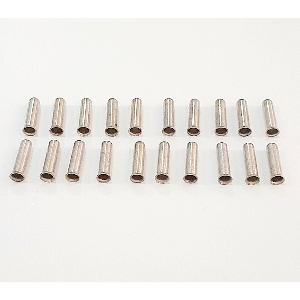 Kit 20 Terminal Ilhos Tubular S/ Isolação Cobre Fio 4mm²
