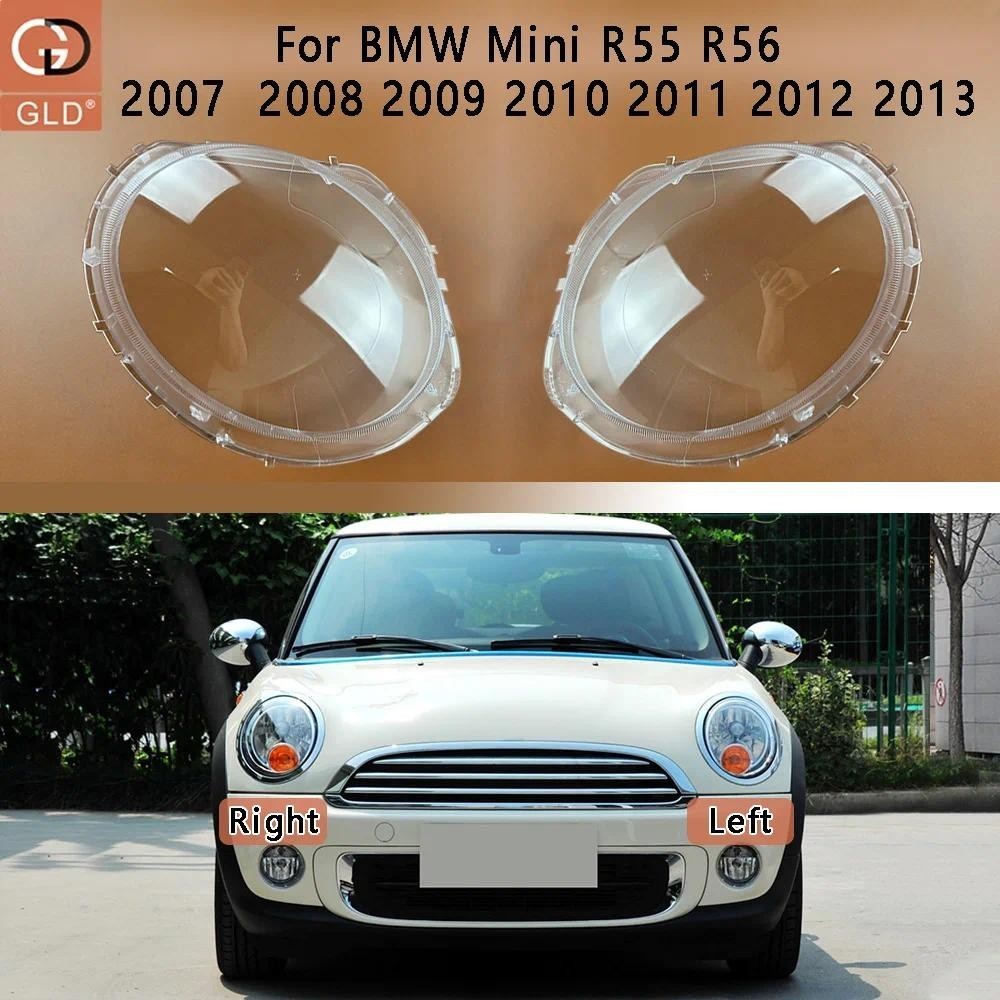 Para BMW Mini R55 R56 2007 2008 2009 2010 2011 2012 2013 Concha Do Farol Carro Abajur Transparente Tampa Lente Plexiglas