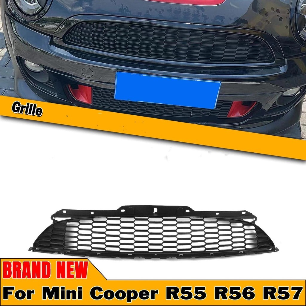 Grade Dianteira Da De Corrida Para Mini Cooper S R55 R56 R57/R58/R59 2007-2008 2009 2010-2015 Preto Fosco Superior Pára-