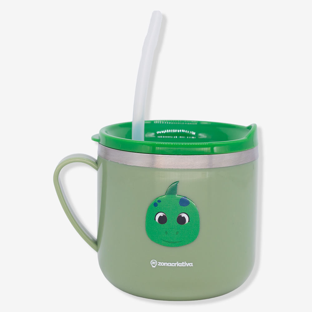 Caneca Flip Infantil Dinossauro Thomax – Zonacriativa