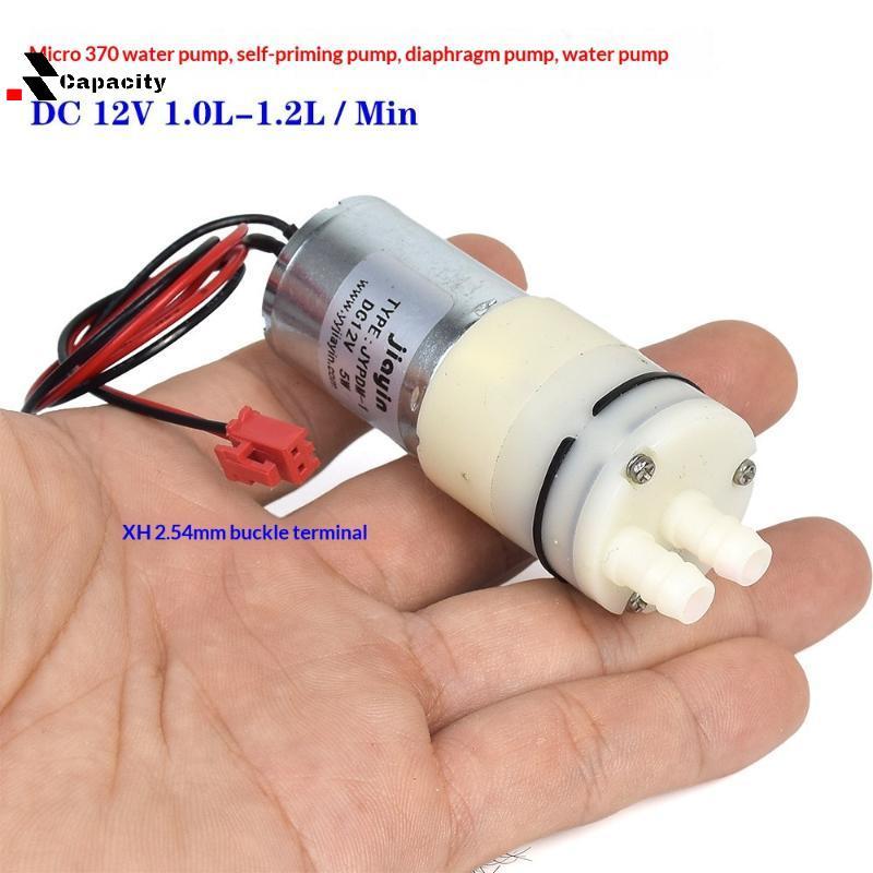 Capacidade 12V 370 Mini Bomba De Água Diafragma Autoescorvante Para DIY Dispensador Automático Mesa Chá Micro Hidropônic