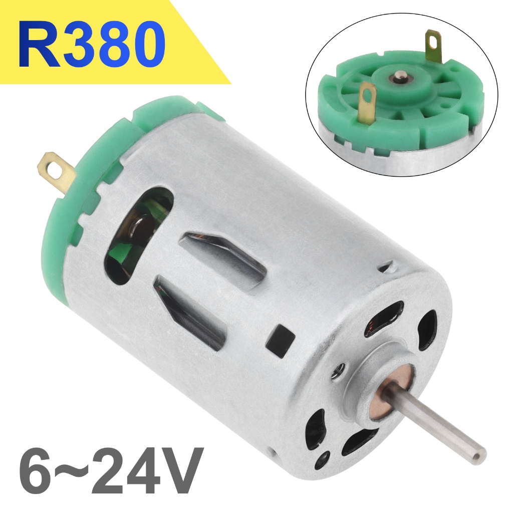 R380 Motor 6V-24V DC 24000RPM Micro De Alta Velocidade Metal Inoxidável Para Aparelhos Domésticos Mini Ventilador Secador De Cabelo DIY
