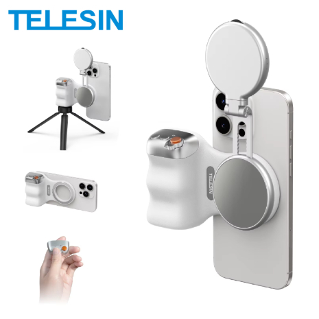 TELESIN Phone Camera Shoot Hand Grip Magnetic Smart Phone Holder Shooting Aid Remote Control Handle