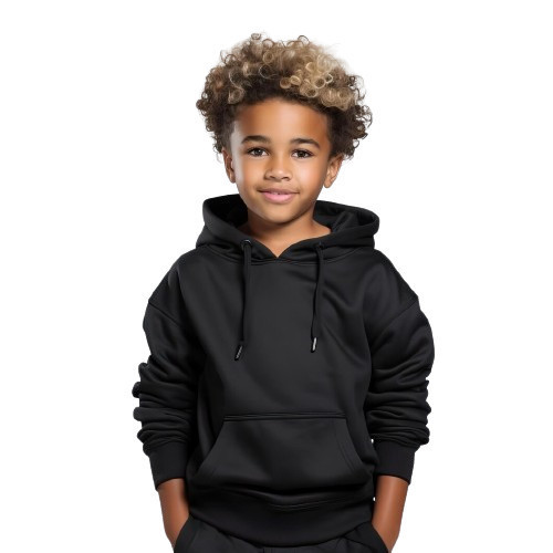 Linda Moletom Infantil Liso Peluciado Blusa Com Capuz Algodão