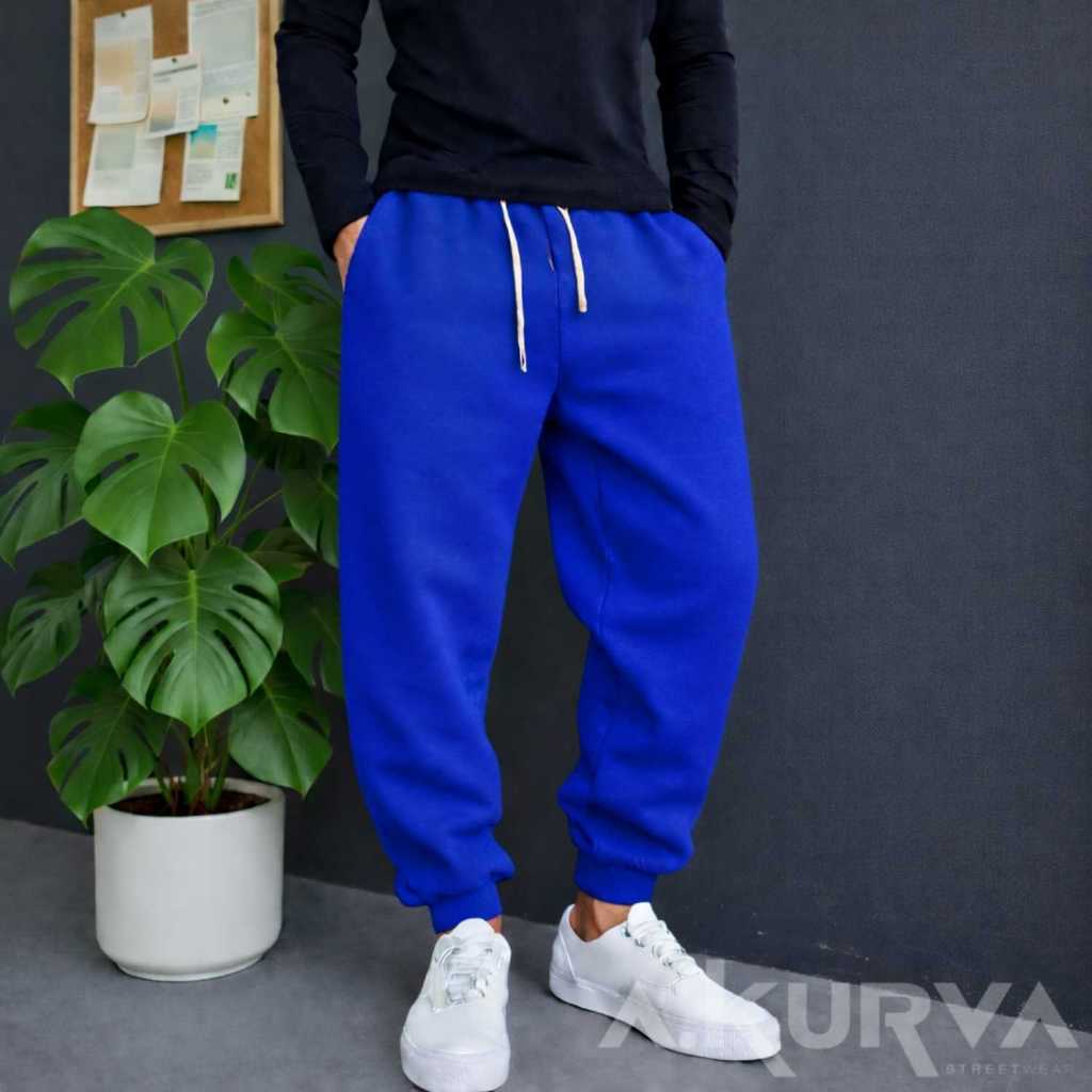 Calça Moletom Liso Grossa Tendencia Slim Fit Jogger Unissex Peluciada Confortavel E Flanelada