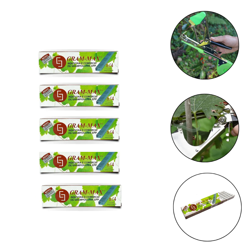 Kit Grampo Gram max 6/4  para alceador 5 caixas