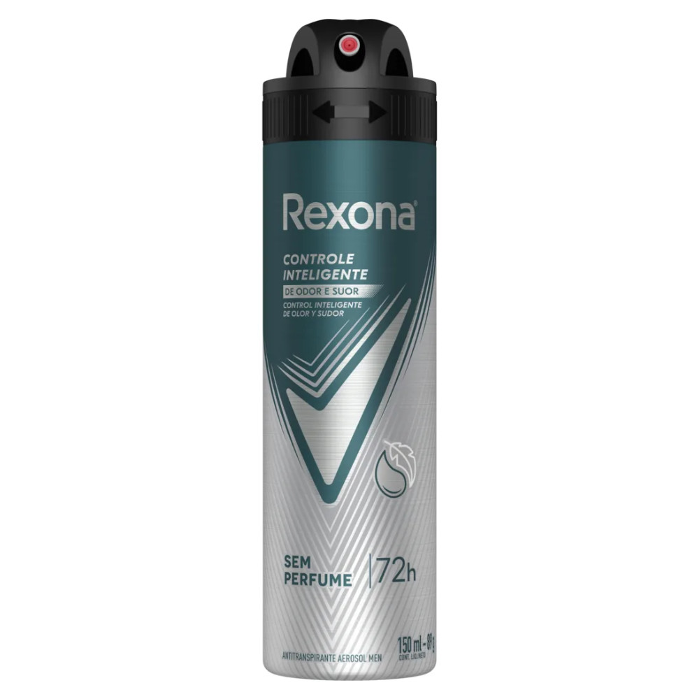 Desodorante Rexona Sem Perfume 150ml Controle Inteligente de Odor e Suor