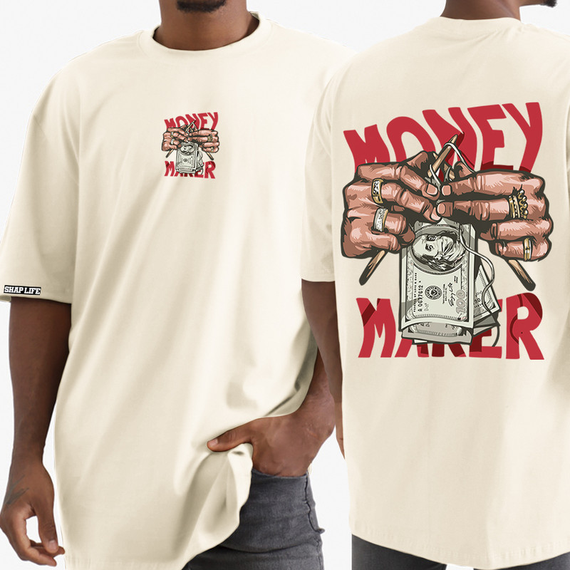 Camiseta Masculina Estampada Money Camisa Casual Streetwear Moda Lançamento Algodão Envio Imediato