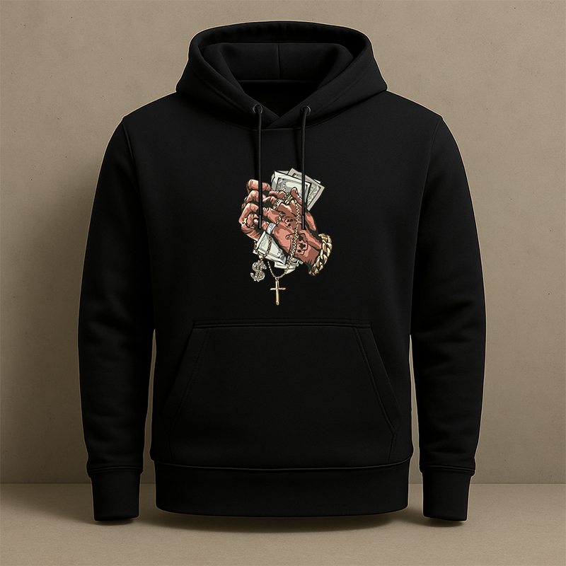Moletom Blusa De Frio Unissex Dinheiro Grana Luxo Ostentação Streetwear Estilo de Rua