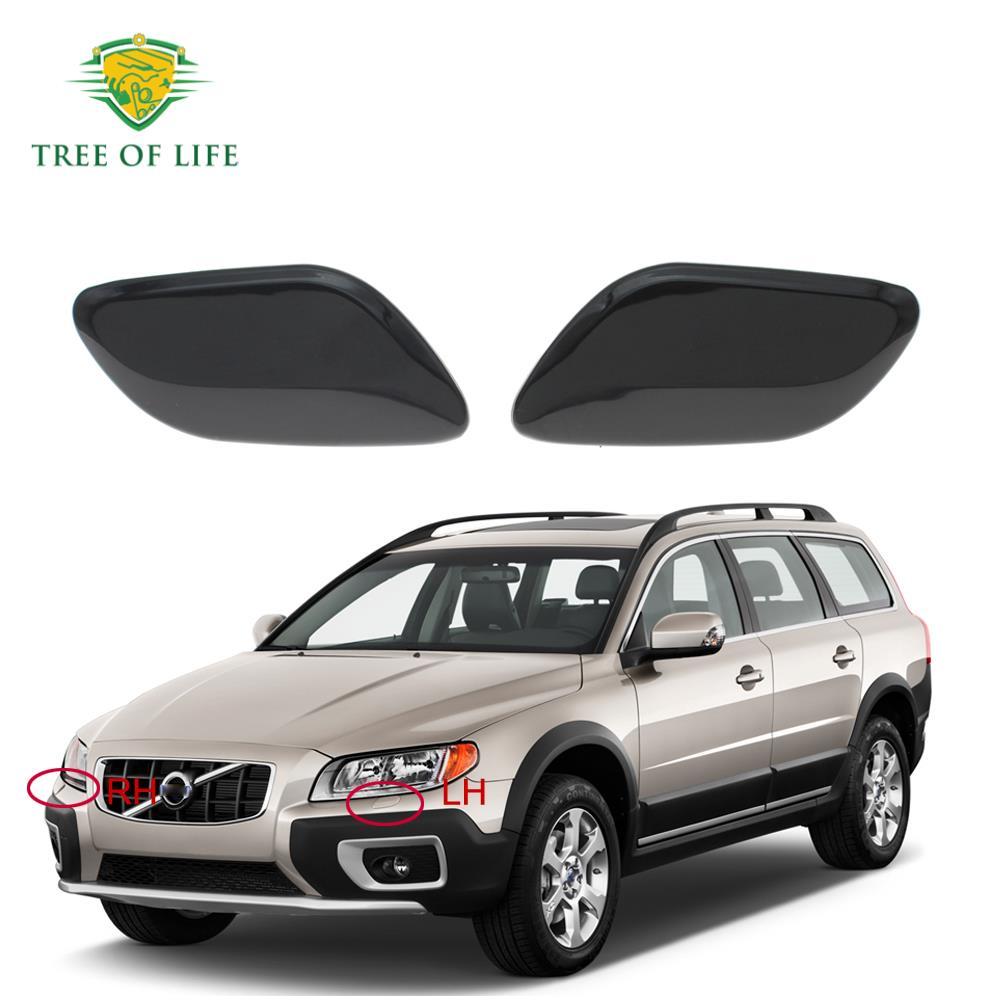 Nova Frente Farol Arruela Bocal Capa Lâmpada Spray De Água Jet Tampa Para VOLVO XC70 MK2 2008 2009 2010 2011 2012 2013 2