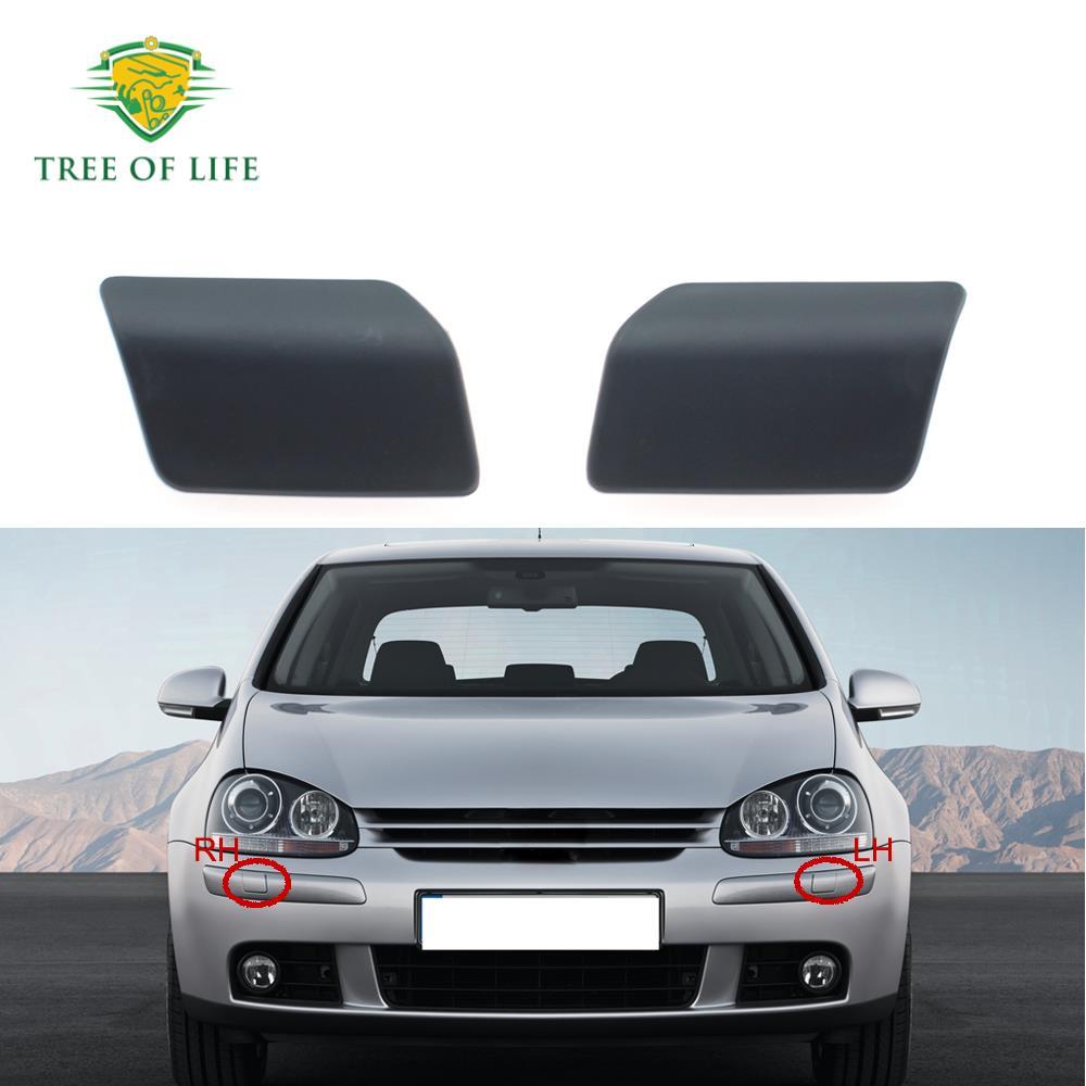 Para VW Golf 5 AB 2003 2004 2005 2006 2007 2008 Farol Dianteiro Arruela Bocal Capa Spray De Água Jet Cap