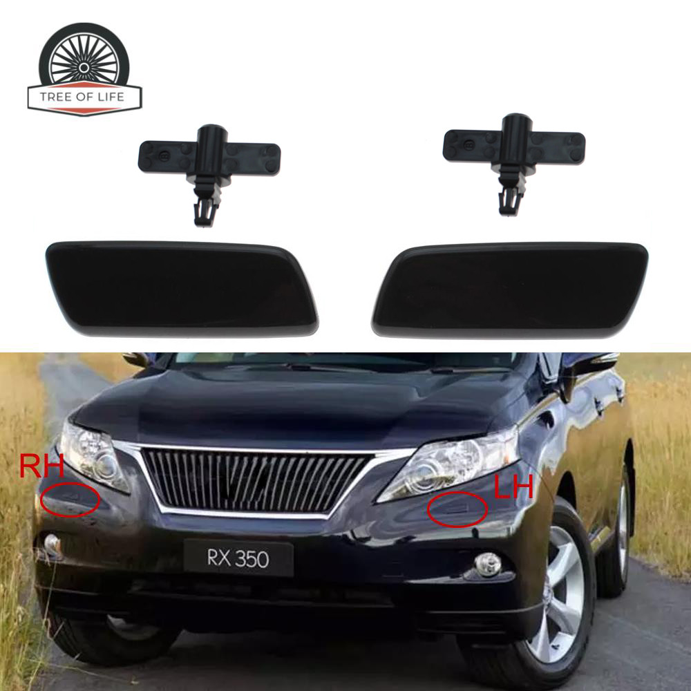 85044-48010 Preto Frente Farol Arruela Capa Spray Bico Jato Tampa Para Lexus RX270 RX350 RX450H 2009-2011