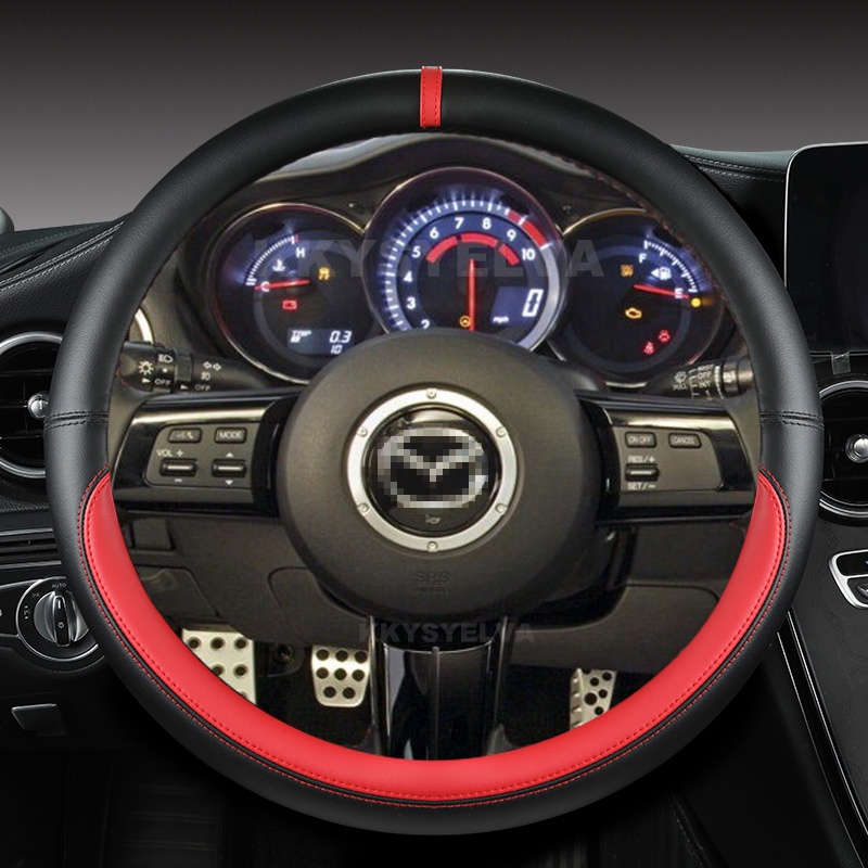Capa De Volante Do Carro Para Mazda MX-5 Miata 2009-2012 2013 2014 RX-8 2008-2013 CX-7 CX7 2007 2008 2009 Acessórios Aut