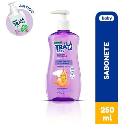 Trá Lá Lá Sabonete Líquido Suave Personagem Baby Branco E Roxo 250 Ml