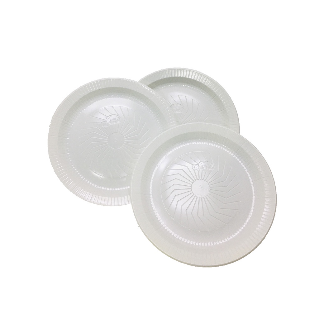 Prato Descartável Ps Raso Branco 26cm Cx C/ 250 Pratos