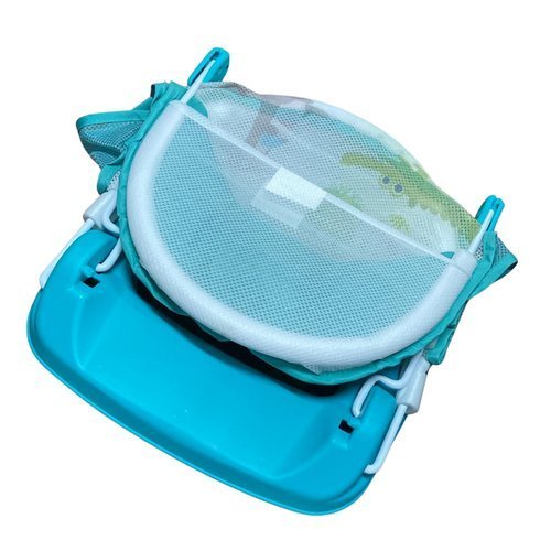 Cadeira Balanço Banho Infantil Assento Seguro Confortável Suporte Ergonômico Verde
