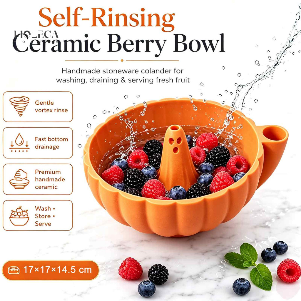 Rotating Berry Strainer Basket Spinning Wash Basin Self-spinning Washing Bowl with Drain Holes – 3d Printed Halloween