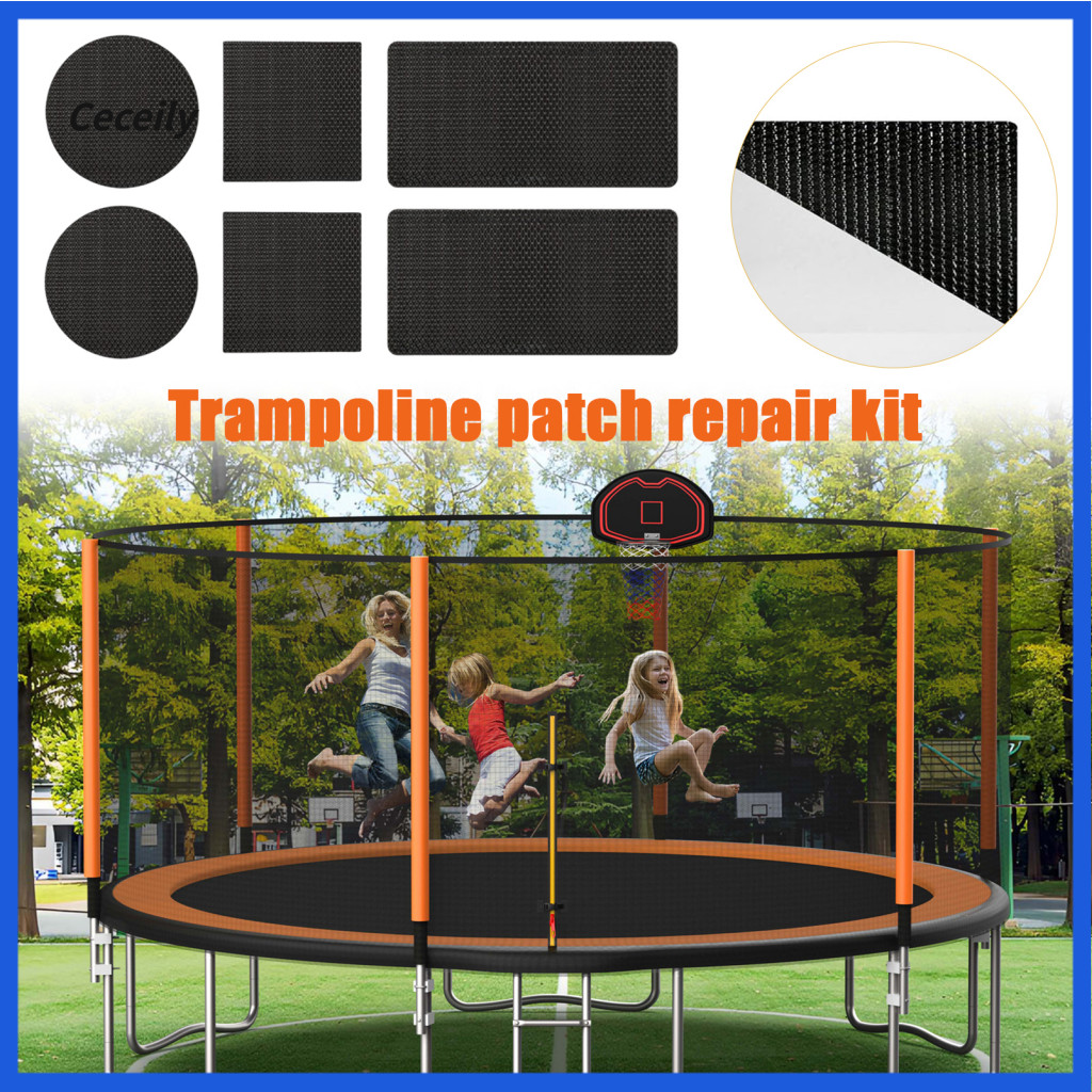Round Patch Patches Repair Kit 6pcs Trampoline – Self-adhesive Square Rectangular for Quick Fix of Holes and Tears for