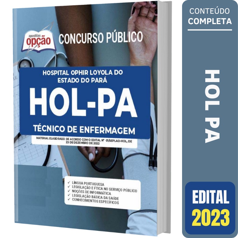 Apostila Concurso HOL PA - Técnico de Enfermagem