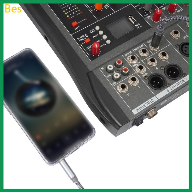 Bes Durabilidade 6 35mm 1 4 Polegadas Mono Para Auditivo 3 5mm Trançado Mixer Música E Home Theater