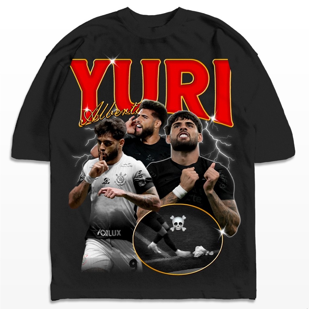 Camiseta Oversized Yuri Alberto Lançamento Streetwear Camisa Unissex