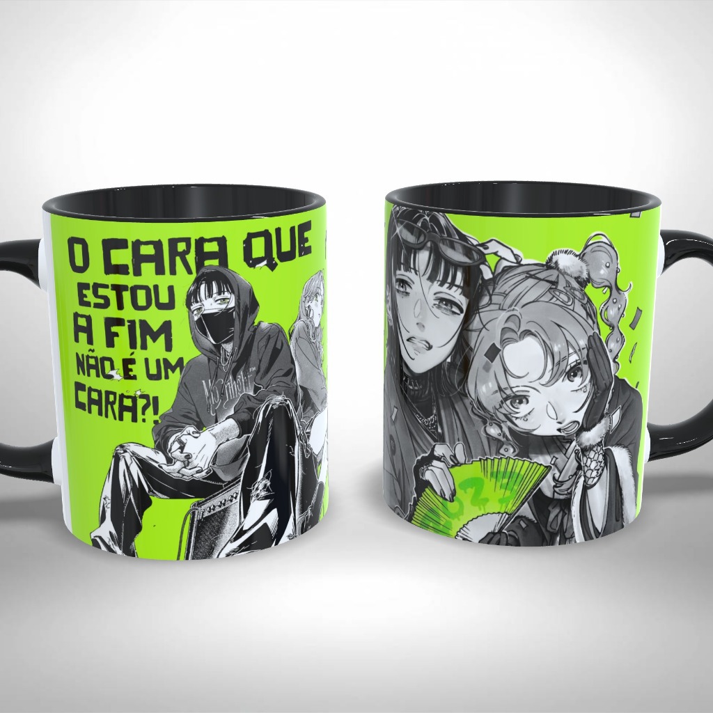 Caneca Personalizada O Cara Que Estou Afim Não É um Cara Yuri Anime Presente