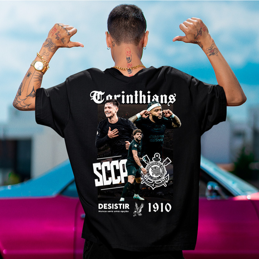 Camiseta Unissex Timâo Camiseta Memphis Garro Yuri 100% Algodão Varias Cores do 4 ao Pluz size