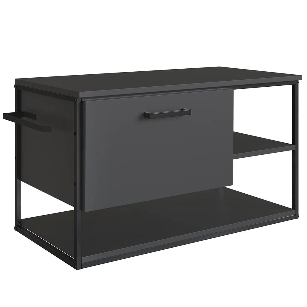 Gabinete de Banheiro Suspenso 80cm para Cuba Yuri Grafite Z54 - Mpozenato