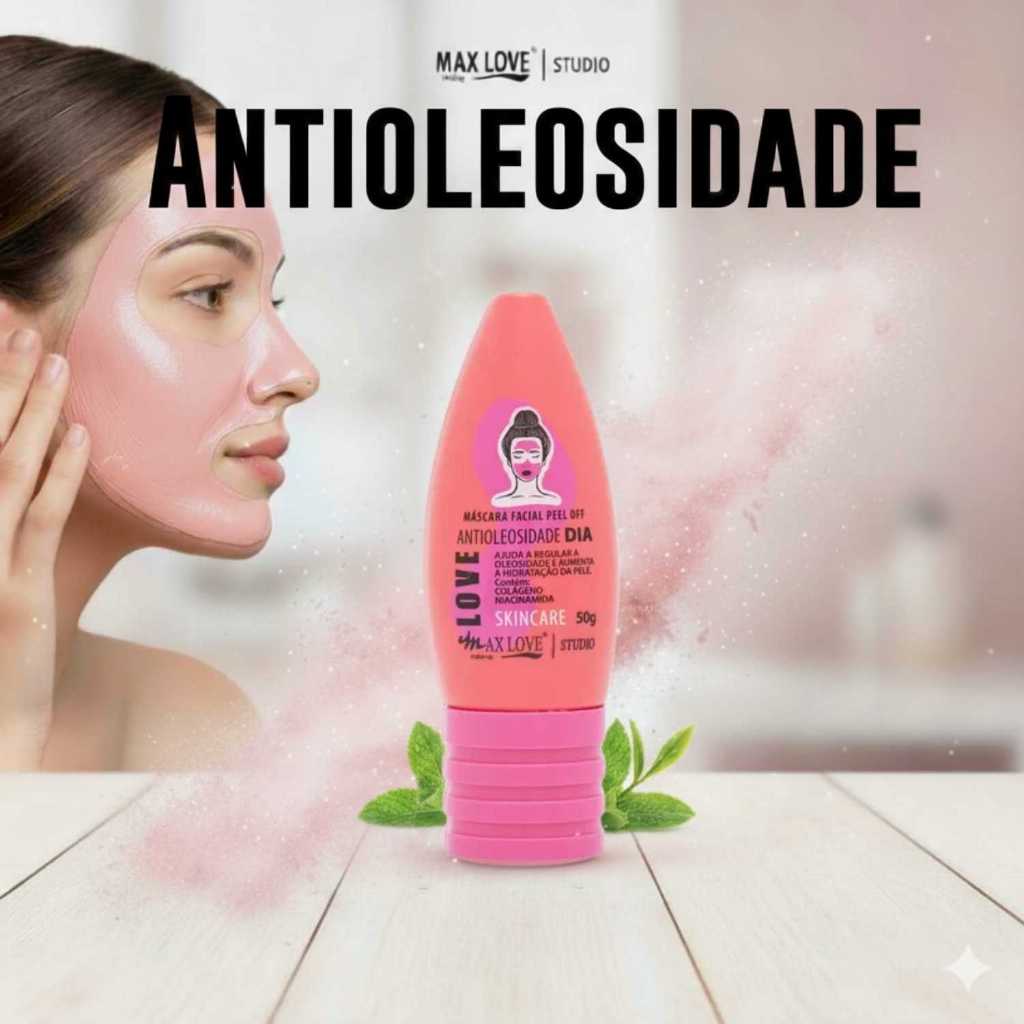 Máscara Facial Peel Off Antioleosidade Dia Max Love com 50g