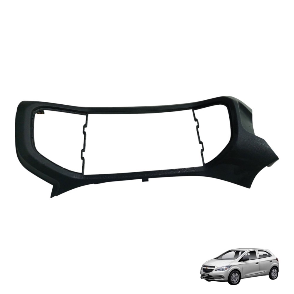 Moldura central painel Chevrolet Onix 2013 2014 2015 2019
