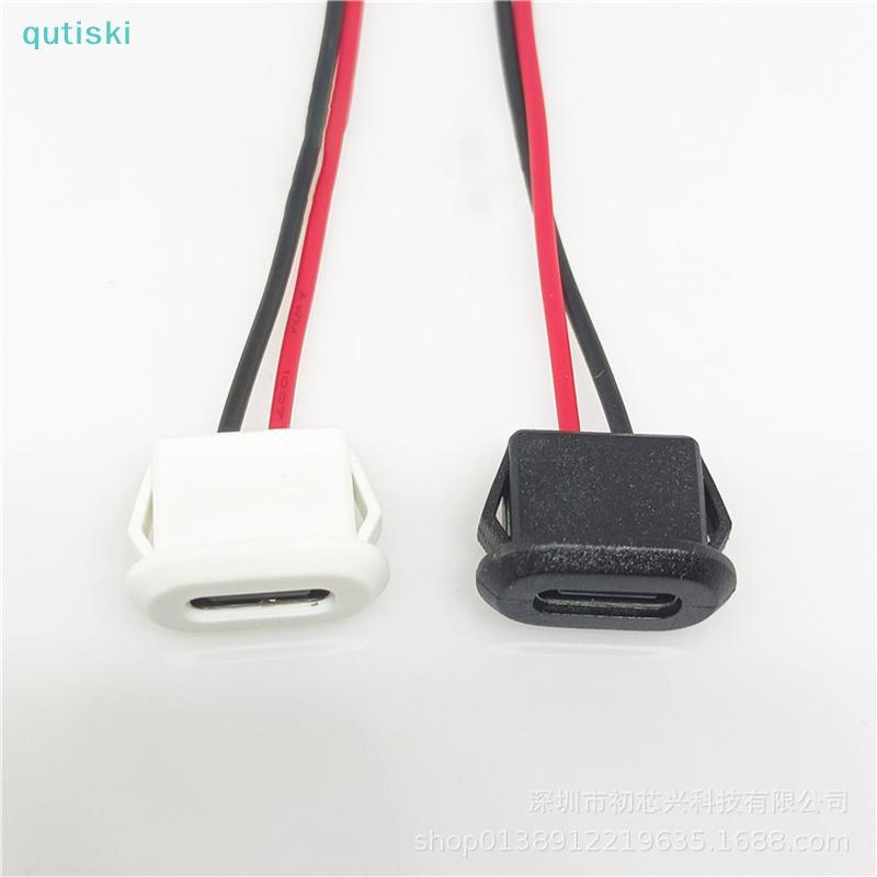 Conector USB À Prova D'água Tipo C De 2 Pinos , De Directpressão , base Feminina , Interface De Carregamento Soet Fêmea