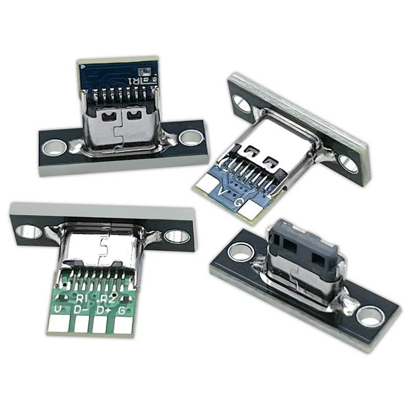 Conector Fêmea Tipo C Ja , 1 Peça , Porta De Carregamento USB 3.1 , Soet Com Placa De Fixação