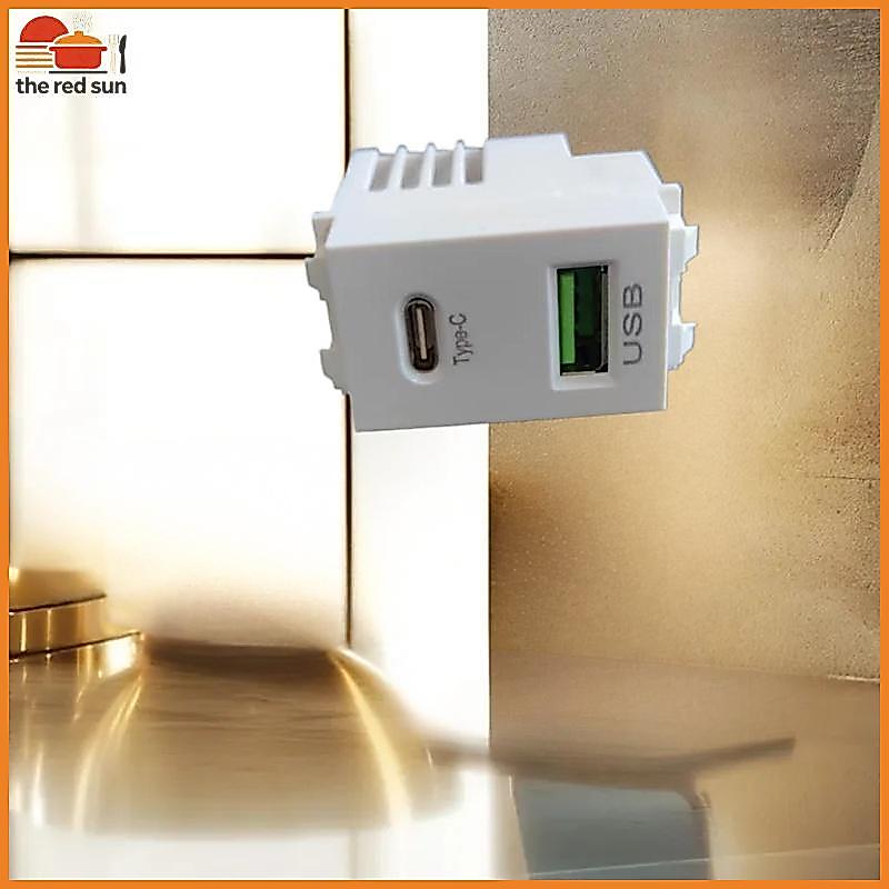 TSBR 1 Peça 220V Painel De Carregamento De Celular Soet USB + Módulo De Alimentação Tipo C 5V Transformador 2.1A Adaptad