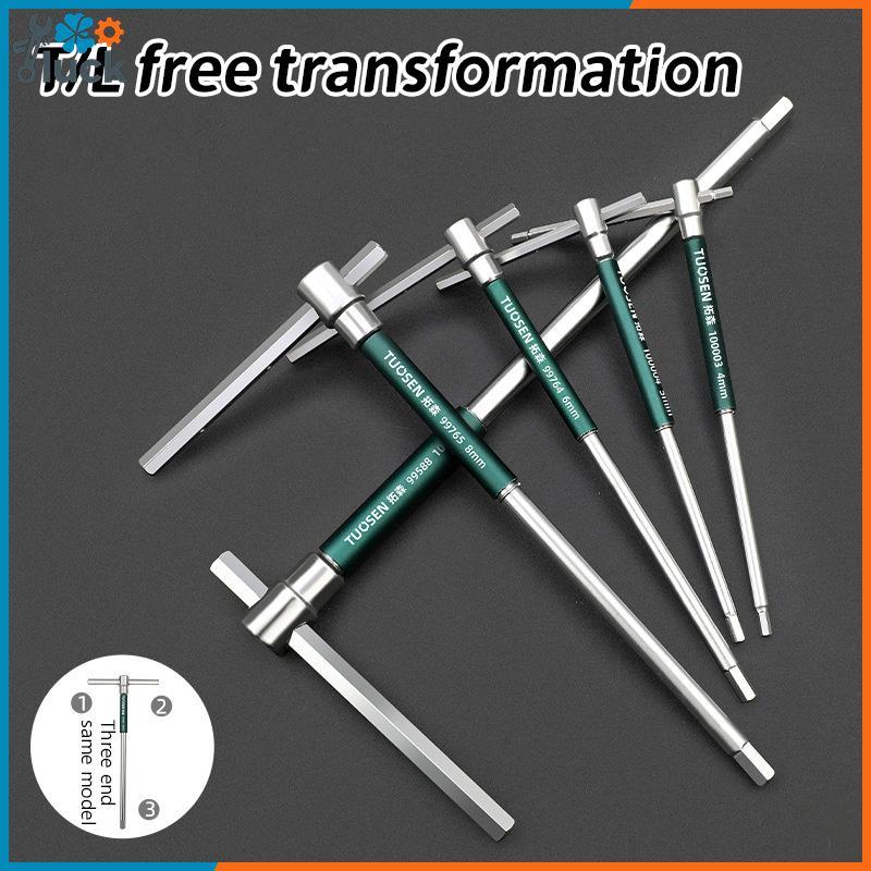 LTBR T/L 2/2.5/3/4/5/6/8/10mm Chave De Fenda Torx Tipo Allen Hex Cromo Em Forma De Ferramenta Manual Estendida-Soet ~
