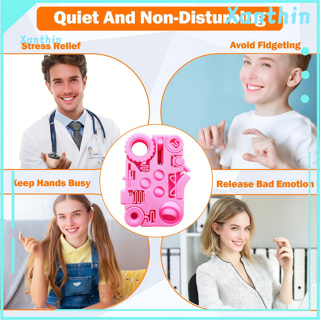 12-in-1 Anxiety Relief Toy Fidget Spinner Portable Stress 3d Printed Rotatable Gear Pocket-sized Decompression Education