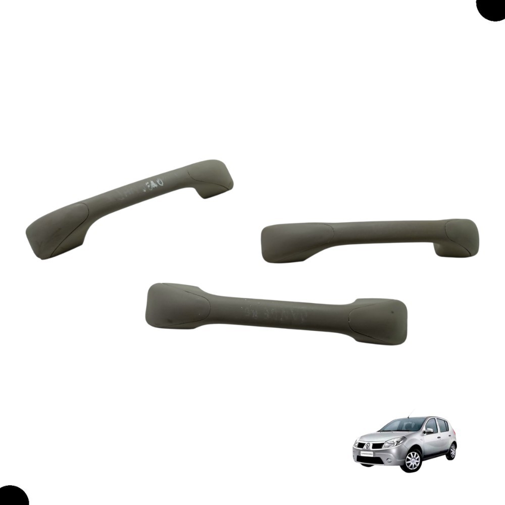 Kit alca teto pqp apoio mao Renault Sandero 2008 2010 2014