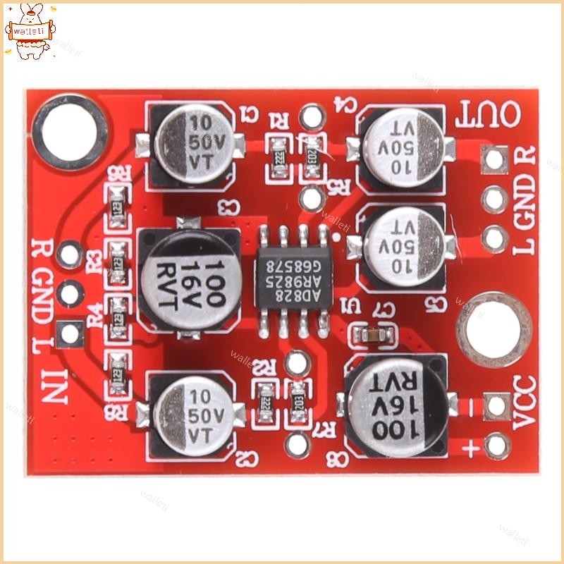 5V-15V 12V AD828 Stereo Preamp Power Amplifier Board Preamplifier Module