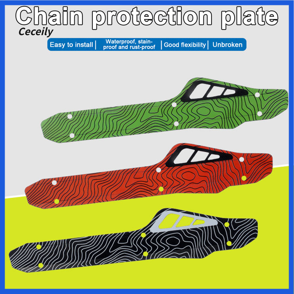 Bike Frame Protector Carbon Fiber Chainstay Guard 2pcs Mtb Mountain Road Bicycle Down Tube Chain Stay Pad for Cycling
