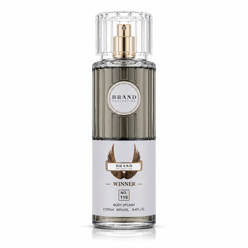 Body Splash Masculino Brand Winner Nº 116 250ml  Desodorante Corporal Amadeirado Aromático